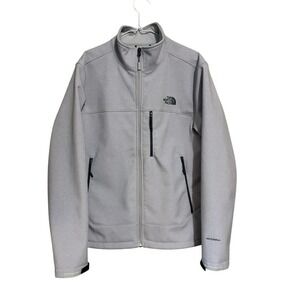 The North Face Windwall Jacket Soft Shell Fleece Lined Men's M Gray Windbreaker